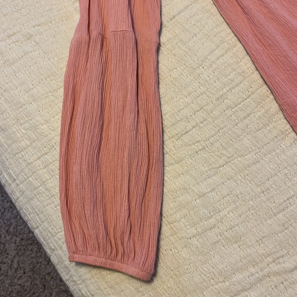 Knox Rose Pink Tie Front Embellished Blouse - Picture 2 of 7